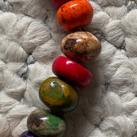 Artisan Crafted ART Long Statement Necklace NEW 24 - Picture 4 of 8